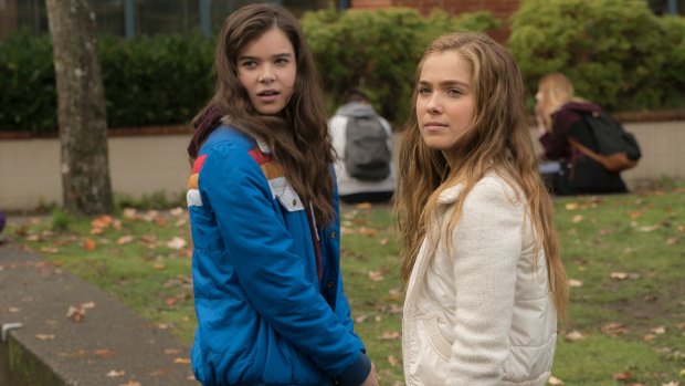 Hailee Steinfeld, left, and Haley Lu Richardson in <i>The Edge of Seventeen</i>.