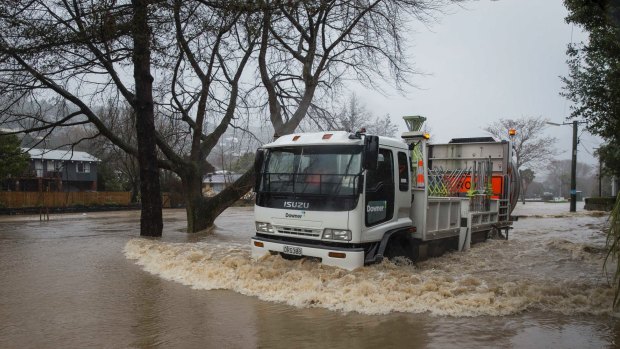 Evacuations are under way in New Zealand after a severe storm.