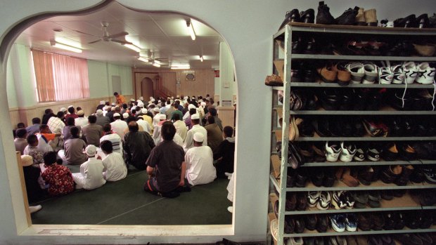 Muslim community celebrates the end of Ramadan at the City Mosque.