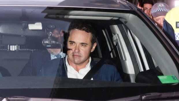 Ben McCormack leaves Redfern police station in April after being charged.