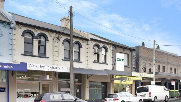 Three adjacent commercial terraces at 247, 249 & 251 Bronte Road, Waverley, are being sold in stock-starved east Sydney.