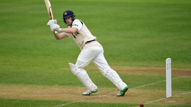 Adam Voges' run-fest extended to country cricket in England.