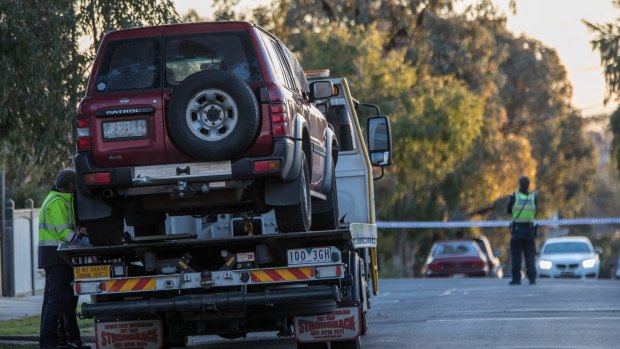 Paul Costa's red Nissan Patrol was found about a kilometre from his home.