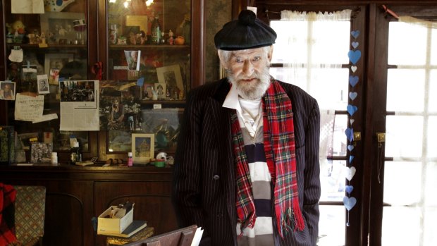 Martin Sharp inside his studio at his Bellevue Hill home, Wirian.