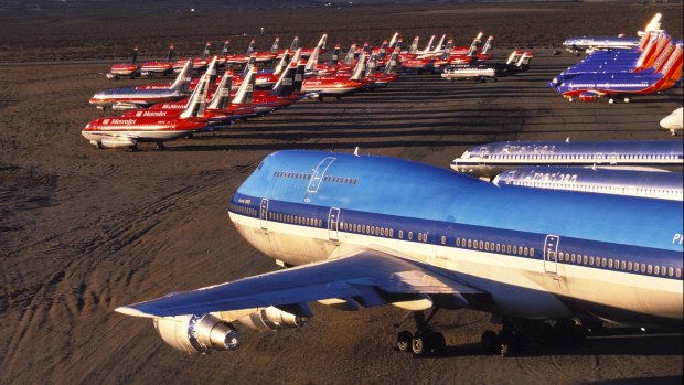 Aircraft storage facilities are typically located in deserts, where the the warm, low-humidity, salt-free air of mitigates corrosion. 