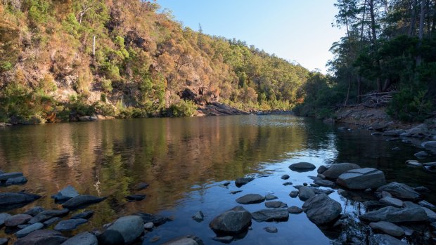 Douglas-Apsley National Park covers an area of 16,080 hectares (39,735 acres).