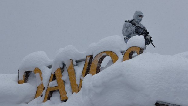 Security is tight in Davos.