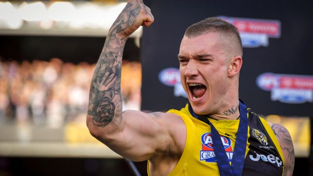Dustin Martin led Richmond to a drought-breaking premiership triumph in September.