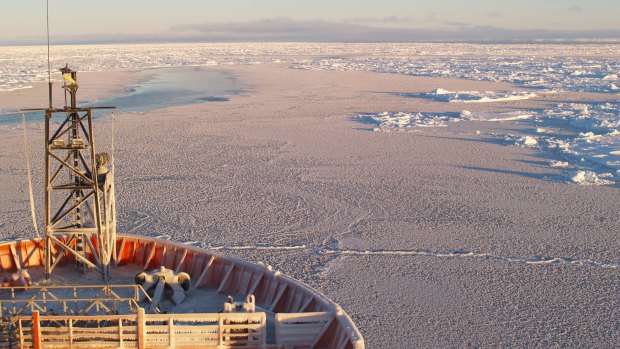 Navigating the white world of Antarctic winter sea ice       
