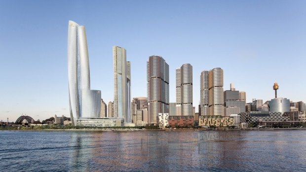 Controversial: An artist's impression of the proposed Barangaroo casino.