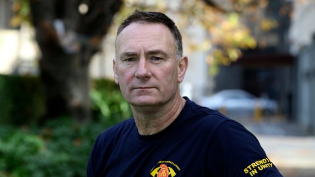 United Firefighters Union Victorian secretary Peter Marshall is suing the Herald Sun for defamation. 