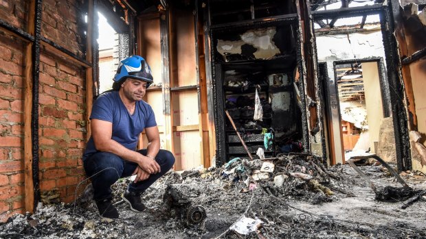 Ash Ibraheim and his family escaped with their lives after their house was razed by fire, believed to have been caused by a recharging hoverboard.