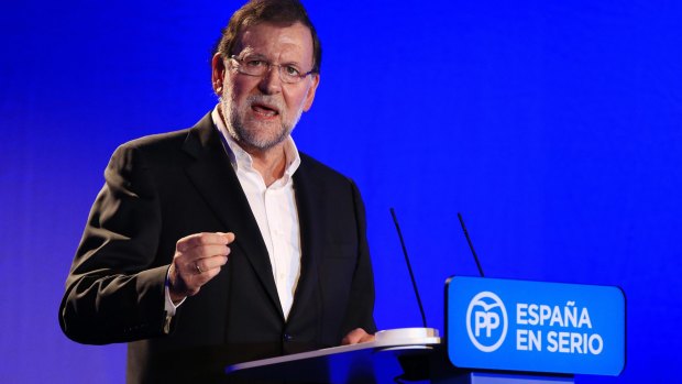 Spanish Prime Minister and leader of the Popular Party Mariano Rajoy.