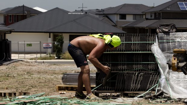 Building approvals were up 9.1 per cent in the year to January.