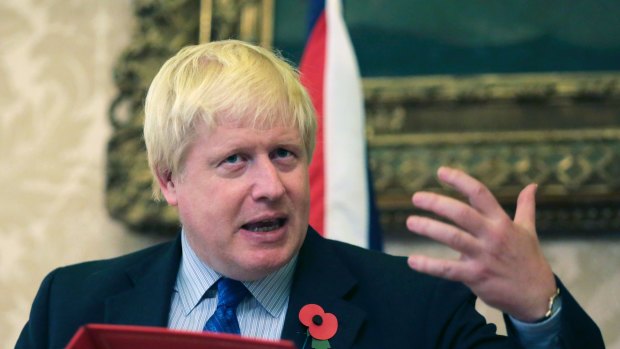 Britain's Foreign Secretary Boris Johnson has talked his way into trouble yet again.