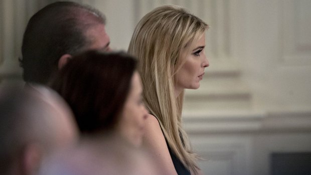 Ivanka Trump listens during a Strategic and Policy Forum meeting with President Donald Trump, not pictured, in the White House last week.