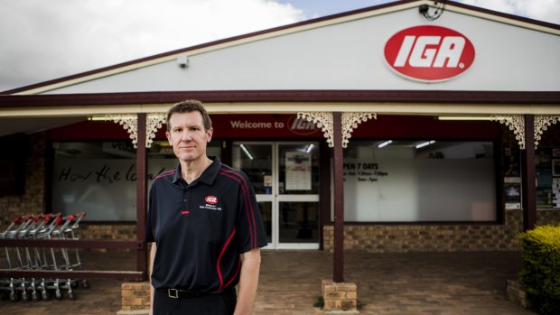 Independent Bungendore grocer Darren Heathcote is fighting to keep Woolworths out of his patch.