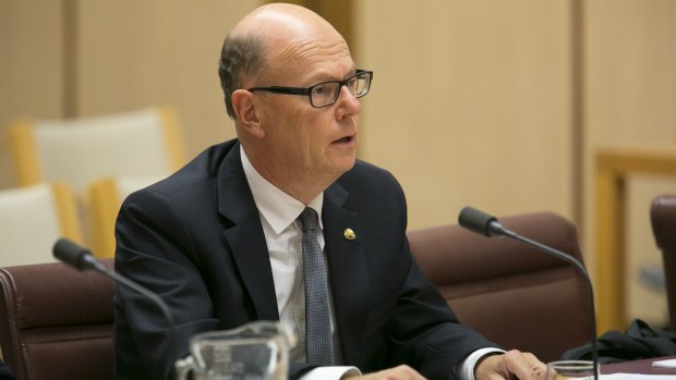 ANZ deputy CEO Graham Hodges fronts the Senate on Tuesday.