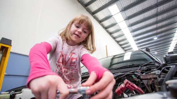 Ella loves cars and motor racing, and her parents have encouraged her to pursue her passion.