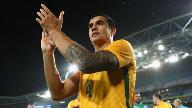 Straight into action: New Melbourne City signing Tim Cahill is the only player from the A-League named in the Socceroos squad.