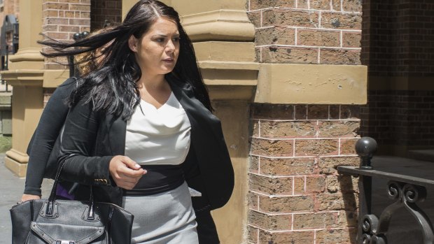 Charged with murder: Jessica Silva arrives at the Supreme Court.