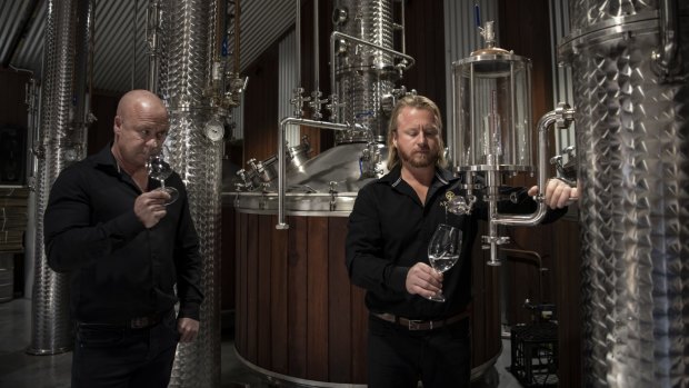 Anton (right) and Mark Balog of Artemis Wines are enjoying unprecedented success through wine tourism. 