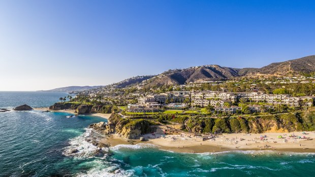 The resort is one of the few with direct beach access to the 11-kilometre sands of Laguna Beach and its popular tidal pools.