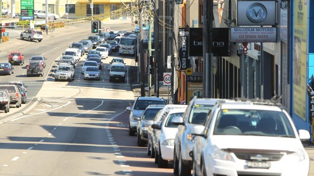 "Supposed to be a boulevard": Parramatta road.