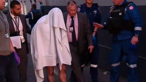 A man was arrested in Surry Hills on Saturday in a terrorism raid.