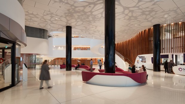 The VCCC entrance was designed by Silver Thomas Hanley, DesignInc and McBride Charles Ryan.