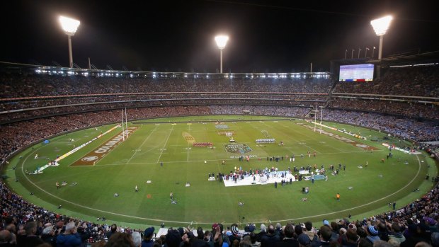 Barely an empty seat: The 91,513 crowd at the MCG attests to the fixture's capacity to capture the imagination wherever it is played.