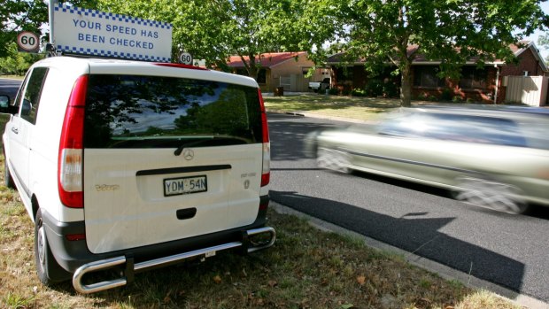 Mobile speed cameras have proved to be too much for the ACT's ageing speeding infringement system.
