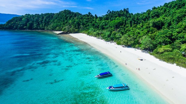 The jungle-clad islands of the Mergui Archipelago lie in a 400-km long, north-south scattering down Myanmar's coast.