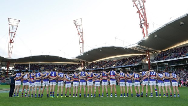 Drought breakers: The Western Bulldogs qualified for the grand final after beating the GWS Giants.