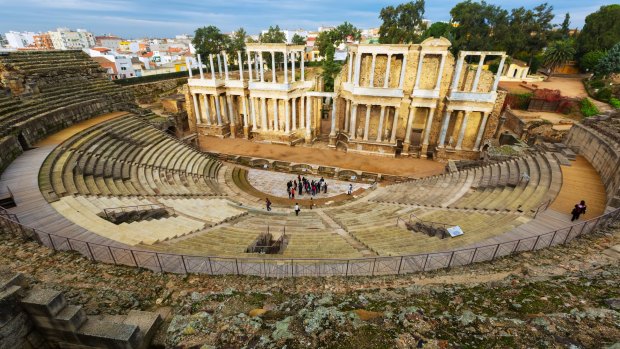The Roman Theatre in Merida.