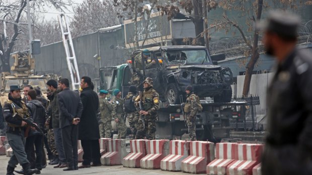One soldier died and at least one other was injured in the suicide bombing. 