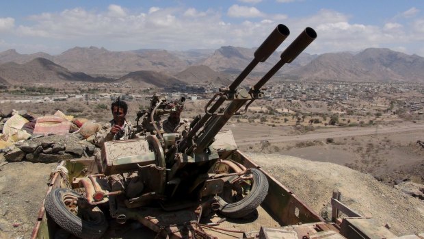 Saudi Arabia had the biggest increase in defence spending in 2014. It continues to arm militants in Syria and assisted in air strikes against Iranian-backed rebels like these pictured in Yemen.  