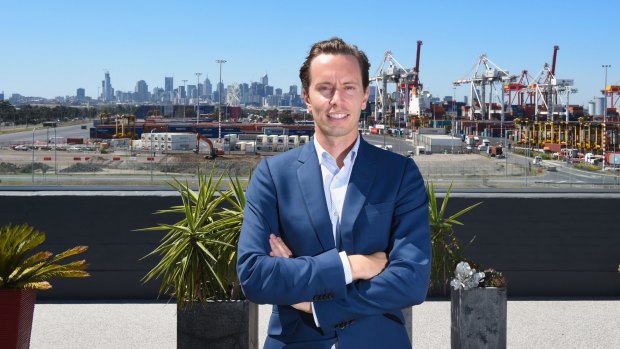 Impact Investment CEO Chris Lock poses for a photo at the former Lonely Planet building in Footscray, which is being converted into the Dream Factory, a hub for start-ups, tech disruptors and not-for profit businesses.