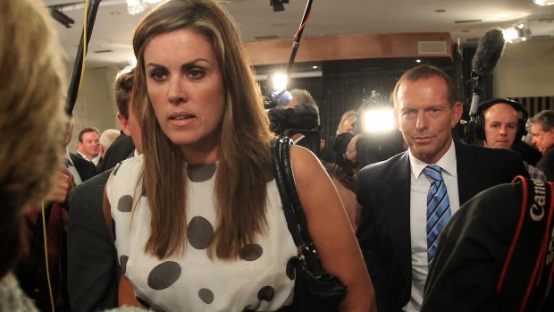Former prime minister Tony Abbott and his chief of staff, Peta Credlin.