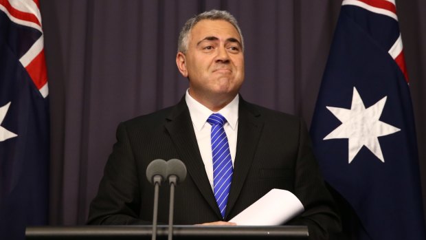 Treasurer Joe Hockey gives small business owners something to grin about.