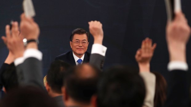 South Korean President Moon Jae-in on Wednesday.