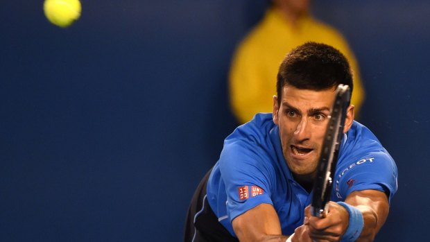 Battle-hardened: Novak Djokovic playing against Stan Wawrinka.