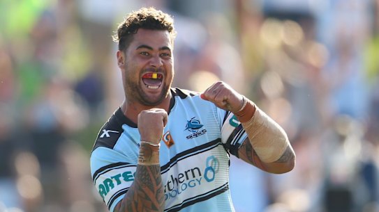 In form: Sharks prop Andrew Fifita.