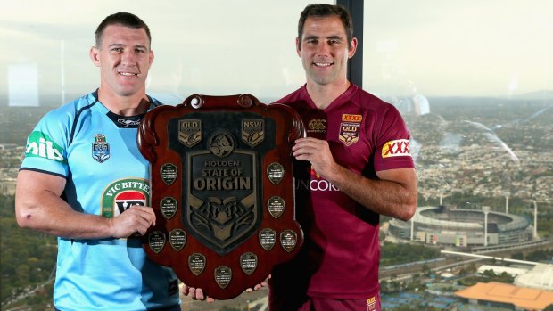 Not the first time: At the launch of the State of Origin match to be played at the MCG, Cameron Smith heaped more criticism on Newcastle's Beau Scott.