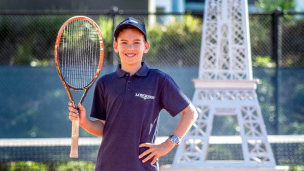 Rising tennis star: Australian Casey Hoole is off to Paris to take on some of the world's best young players.