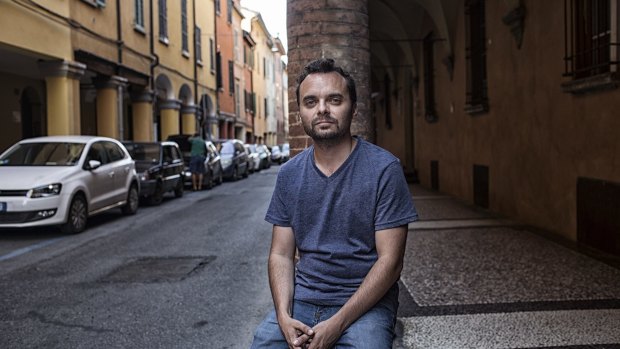 Federico Bastiani, founder of the social network Social Street, in his neighbourhood. 
