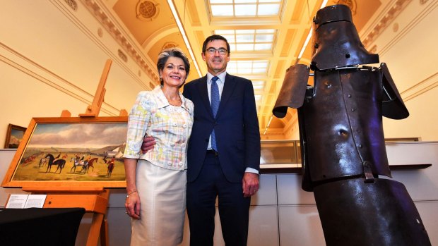 Myriam and John Wylie's $8 million endowment will fund a gallery to tell Victorian stories and display items such as Ned Kelly's armour.