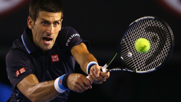 Novak Djokovic won in straight sets over former semi-finalist Fernando Verdasco.