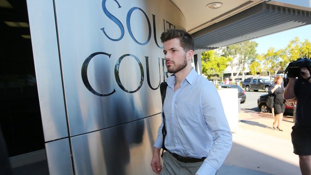 Gable Tostee arrives at Southport Magistrates Court on September 30, 2015.