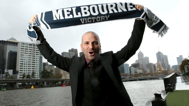 Melbourne Victory's No.1 ticket holder, George Calombaris, is pumped about the grand final against Sydney FC on May 17. 